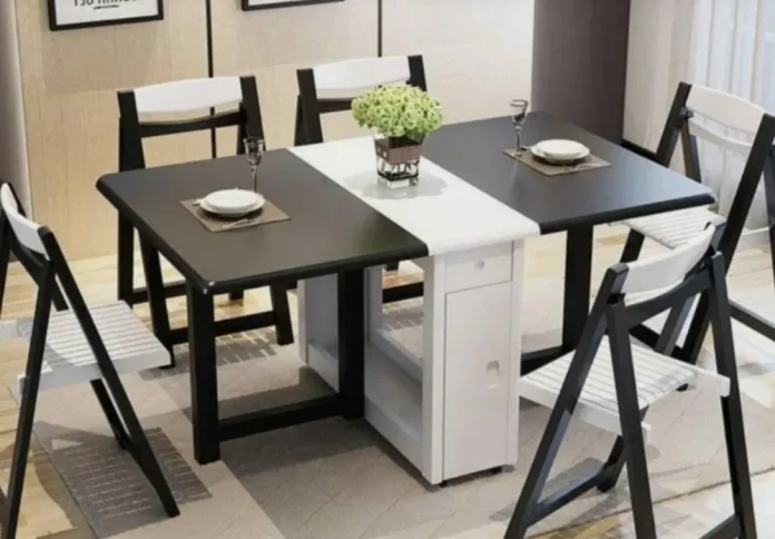 Folding dining tables