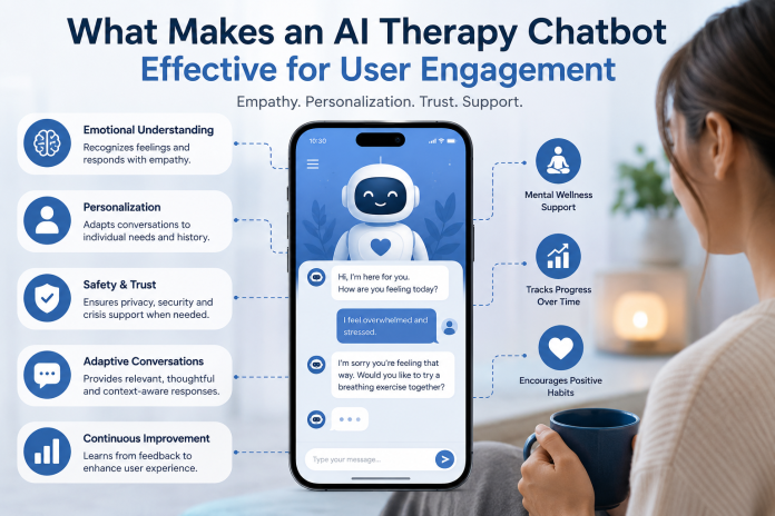 AI therapy chatbot development