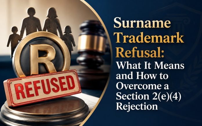 Surname Trademark Refusal Surname Trademark Refusal