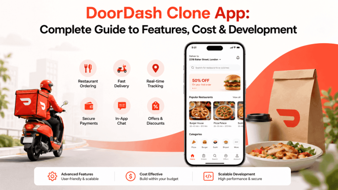 DoorDash Clone App Complete Guide to Features, Cost & Development DoorDash Clone App Complete Guide to Features, Cost & Development