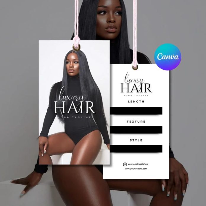 Custom hair serum hang tags wholesale