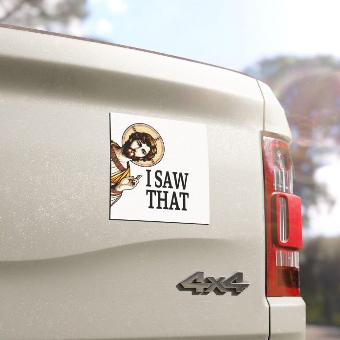 Custom magnetic bumper stickers