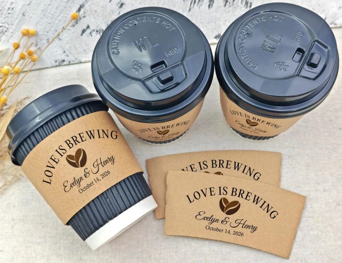 Personalized coffee sleeves