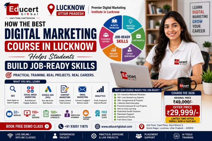 How the Best Digital Marketing Course in Lucknow Helps Students Build Job-Ready Skills