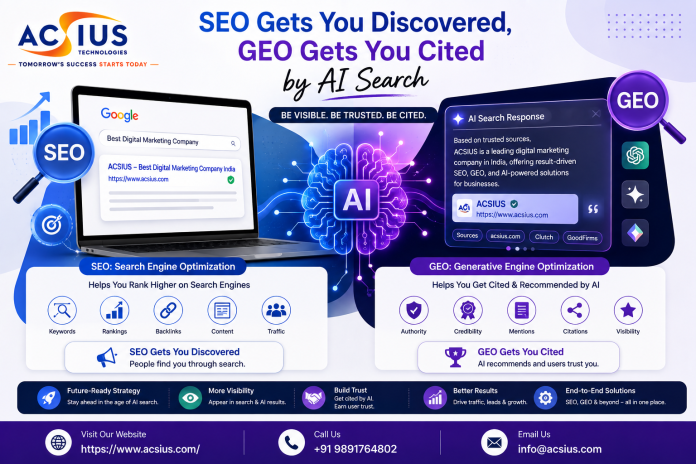SEO and GEO The Future of AI Search AI SEO Services India