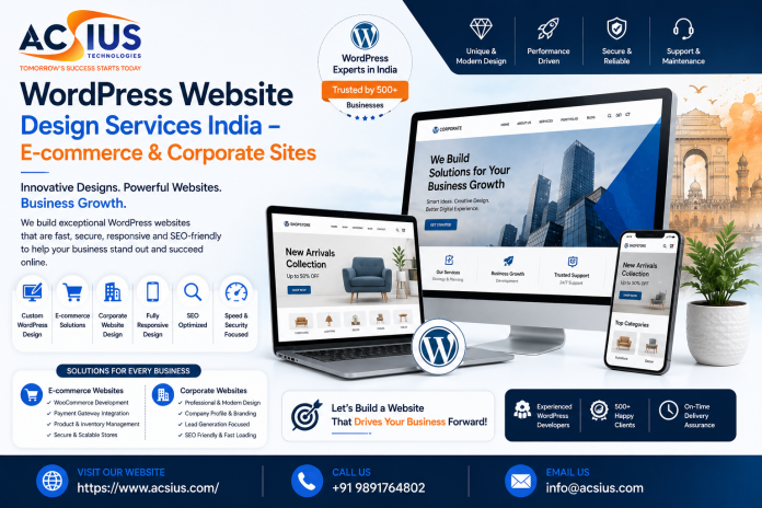 WordPress Website Design Services India