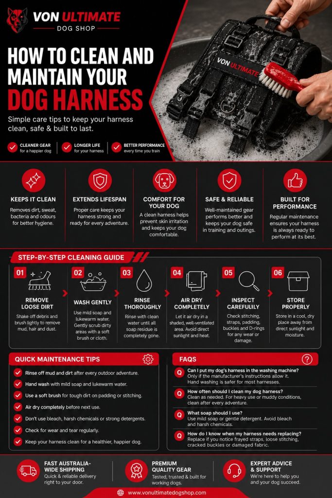Harness cleaning tips