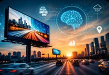 AI Smart City Highway at Sunset