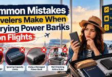 Common Mistakes Travelers Make When Carrying Power Banks on Flights