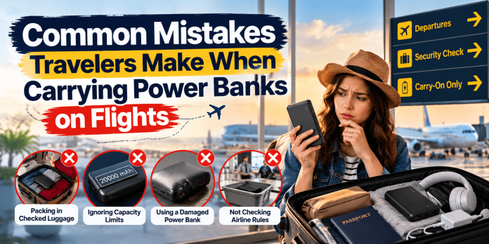 Common Mistakes Travelers Make When Carrying Power Banks on Flights