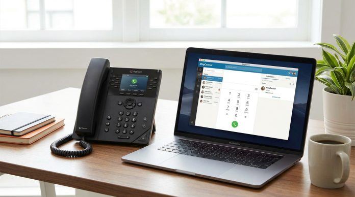 Desk_phone_and_laptop_20260911181213 Why Are UK Businesses Switching to Hosted VoIP Phone Systems?