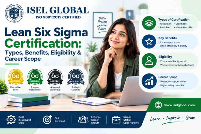 Lean Six Sigma Certification Types, Benefits, Eligibility & Career Scope