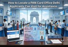 How to Locate a PAN Card Office Delhi Applicants Can Visit for Assistance Map search for a PAN card office in Delhi on a smartphone