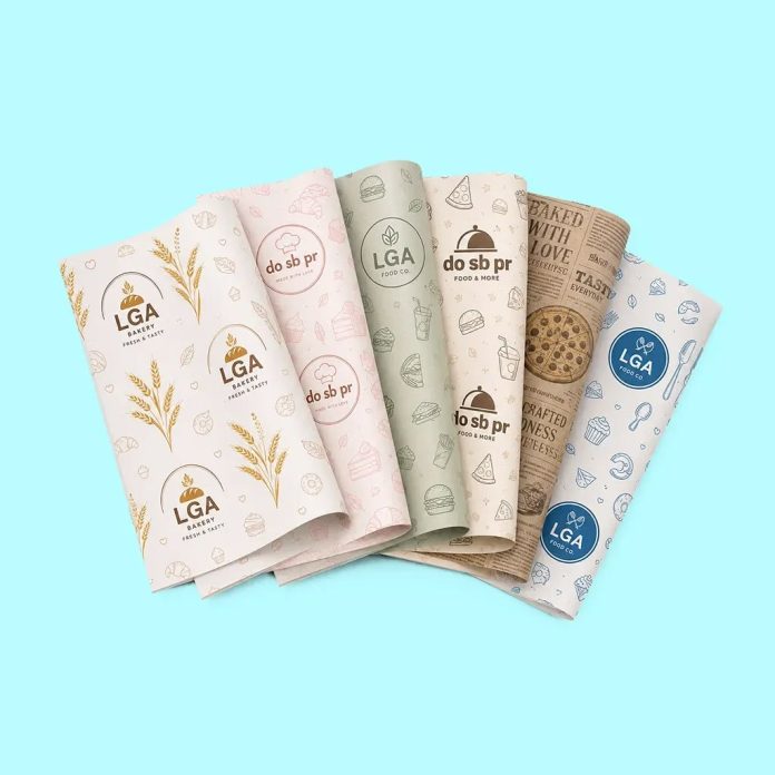 Custom parchment paper for food
