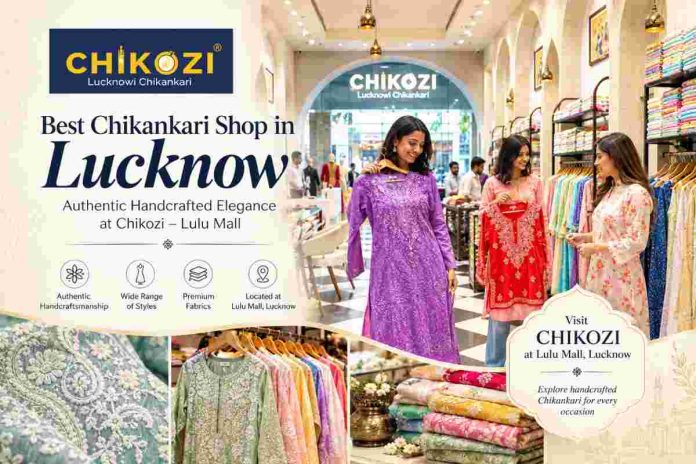 Explore elegant Chikankari kurtis, suits, sarees and ethnic wear at Chikozi, Lulu Mall, Lucknow. Celebrate traditional craftsmanship with contemporary style.